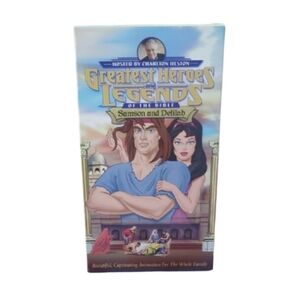 6/$15 Samson and Delilah VHS – Greatest Heroes & Legends of the Bible